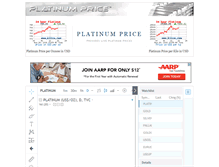 Tablet Screenshot of platinumprice.org